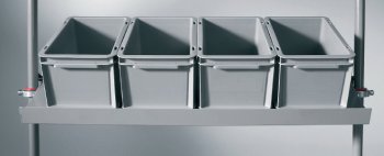 Euro-Normbeh&auml;lter auf Ablagetablar