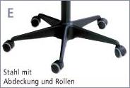 Stahl mit Abdeckung und Rollen